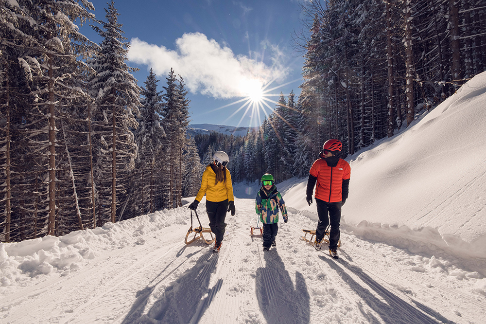 Rodelspaß im Bezirk Schwaz